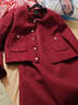 衣香麗影新款紅色小香風(fēng)短外套半身裙套裝女輕奢新年戰袍 棗紅 XL 曬單實(shí)拍圖
