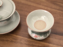 不拙哥窯三才蓋碗茶碗單個(gè)單人茶具帶過(guò)濾組不燙手防燙手繪蓋碗三件套 曬單實(shí)拍圖