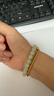 中國黃金和田玉手串手鏈女玉手串轉運珠女款玉石生日禮物婦女節媽媽女朋友 和田玉手串-高冰晴8mm 曬單實(shí)拍圖