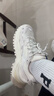 FILA FUSION斐樂(lè )女鞋BIANCO老爹鞋季新款硬糖鞋休閑鞋厚底運動(dòng)鞋女 棉花糖/銀-MM 37.5 曬單實(shí)拍圖