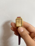 西普尼金表金表女小方表純金999小金表黃金手表小表盤(pán)防水石英表生日禮物 【尊貴金-紅帶】金重0.8g+ 曬單實(shí)拍圖