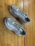 啄木鳥(niǎo)女鞋春季新款透氣網(wǎng)面鞋子女韓版百搭厚底增高休閑運動(dòng)鞋老爹鞋女 銀灰色 38 曬單實(shí)拍圖
