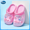 迪士尼兒童拖鞋女童洞洞鞋四季女童拖鞋防滑洗澡涼鞋兩穿DIY鞋花F2715F 曬單實(shí)拍圖