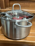 雙立人（ZWILLING）不銹鋼湯鍋燒水鍋大容量煲湯燉煮鍋煮粥煮面鍋電磁爐燃氣通用廚具 深燒鍋 24cm 曬單實(shí)拍圖