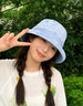 CACUSS遮陽(yáng)帽女士夏季太陽(yáng)帽甜美顯臉小牛仔漁夫帽休閑帽子女 冰雪湖 曬單實(shí)拍圖