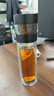 富光雙層玻璃杯茶水分離泡茶杯子 高硼硅玻璃水杯商務(wù)便攜男黑色300ml 曬單實(shí)拍圖
