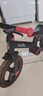 Nadle納豆兒童自行車(chē)3一6歲寶寶二合一平衡車(chē)1-3歲小孩腳踏童車(chē)男女童 高貴紅推桿款 12寸（建議身高105cm以下購買(mǎi)） 曬單實(shí)拍圖