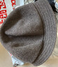 凡飾（FANCET）羊毛漁夫帽女秋冬優(yōu)雅貝雷帽顯臉小保暖圓頂盆帽生日禮物送長(cháng)輩 曬單實(shí)拍圖