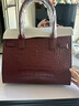 ANYSMIC奢侈高端品牌包包女包2026時(shí)尚大容量媽媽包婚禮真皮婚包手提包 酒紅色(禮盒裝) 曬單實(shí)拍圖