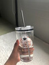 NEXT ROAD英國聯(lián)名吸管杯耐高溫玻璃杯冰美式咖啡杯女生飲料杯帶蓋喝水杯子 550ml吸管杯-圖案款【送吸管大禮包】 曬單實(shí)拍圖