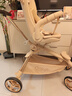 丸丫T6-2遛娃神器高景觀(guān)嬰兒推車(chē)可坐可躺輕便折疊可換向香檳金PLUS 曬單實(shí)拍圖