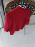 班尼路（Baleno）女童紅色毛衣2025秋冬新年款針織衫兒童拜年服上衣女孩過(guò)年衣服冬 曬單實(shí)拍圖