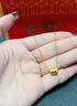 中國黃金（CHINA GOLD）黃金小蠻腰吊墜女款足金轉運珠項鏈首飾情人節生日禮物送女友老婆 小蠻腰吊墜【配S925銀鏈】約0.1g 曬單實(shí)拍圖