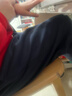 李寧（LI-NING）童裝兒童運動(dòng)褲子男大童加絨保暖鎖溫親膚棉感衛褲170YKLV367-1 曬單實(shí)拍圖
