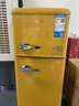 志高復古冰箱小型大容量家用租房電冰箱 化妝品網(wǎng)紅冰箱冷藏冷凍一級能效小冰箱節能省電 【檸檬黃】102L復古冰箱【7檔調溫 輕奢韻味】 曬單實(shí)拍圖