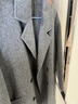 太平鳥(niǎo)男裝【含羊駝毛】羊毛大衣男冬中長(cháng)款雙面呢外套 暗影灰 第二批 M 曬單實(shí)拍圖