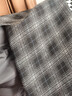 香影摩登格紋半身裙女深灰2026春季新款優(yōu)雅復古后開(kāi)叉高腰裙子 深灰 L 165/68A/110-125斤 曬單實(shí)拍圖