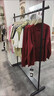 服裝店衣架展示架落地式男女裝店鐵藝單杠中島貨架簡(jiǎn)約掛衣服架子 啞光黑 長(cháng)150寬40高170 曬單實(shí)拍圖