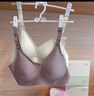 十月結晶哺乳文胸5D強聚攏產(chǎn)后喂奶孕產(chǎn)婦專(zhuān)用內衣文胸2件裝（膚+紫）M碼 曬單實(shí)拍圖