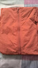春秋大碼女裝拉鏈連帽短外套薄款媽媽裝上衣百搭寬松純色大口袋新 西瓜紅 3XL 建議135-150斤 曬單實(shí)拍圖