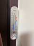 得力（deli）經(jīng)典掛壁式溫度計 家用室內溫度表 免電池溫濕度計 銀色 9013 曬單實(shí)拍圖