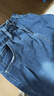 燦圖高腰復古闊腿牛仔褲女秋冬季新款大碼胖MM寬松顯瘦小個(gè)子直筒褲子 復古藍 L （建議110斤到120斤） 曬單實(shí)拍圖