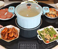 志高（CHIGO）【分區超薄】暖菜板 飯菜保溫板2025新款熱菜板加熱桌墊帶電磁爐帶火鍋暖菜板家用餐桌轉盤(pán)DCL100 曬單實(shí)拍圖