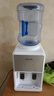 奧克斯飲水機茶吧機家用小型臺式桌面飲水機宿舍辦公室迷你快速加熱桶裝水飲水器 純白 溫熱型 雙推杯取水款 曬單實(shí)拍圖