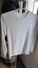 京東京造100支t恤男士高端打底衫內搭春季新款上衣服男裝長(cháng)袖暖晝白S 曬單實(shí)拍圖
