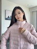波司登（BOSIDENG）26春季輕薄羽絨服防風(fēng)鎖溫女士輕暖鵝絨短款外套B260135054 水晶粉1199 S 160/84A 體重約100-110斤 曬單實(shí)拍圖