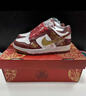 百麗香奈（BAILIXIANGNAI）情侶AJ婚鞋dunk紅色秀禾婚鞋女男中式婚禮送老婆送閨蜜新婚禮物 天賜良緣【送喜盒+流蘇配飾】 38 曬單實(shí)拍圖