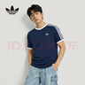 阿迪達斯（adidas）三葉草系列 男 3S TEE 短袖T恤 HZ9634 深靛藍 M 曬單實(shí)拍圖