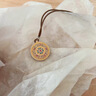 足銀999描金琺瑯彩點(diǎn)鉆八寶羅盤(pán)吊墜項鏈女輕奢高級感毛衣鏈禮物 云錦羅盤(pán)項鏈 曬單實(shí)拍圖