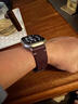 OEMG適用iwatch純手工真皮表帶applewatchultra2/iwatch9/8/7/se654代男士秋夏季新款蘋(píng)果手表s10高 默認發(fā)黑色接頭和扣子，需要其他顏色可聯(lián)系客服備注 適用App 曬單實(shí)拍圖