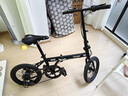 永久折疊自行車(chē)男女成人超輕便攜可放后備箱7級變速青少年學(xué)生單車(chē) 7速16寸鋼架線(xiàn)碟 消光黑 曬單實(shí)拍圖