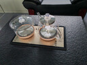 益茶福全自動(dòng)上水電熱水壺底部上水嵌入式茶臺功夫茶燒水壺飲水燒水一體機抽水玻璃煮茶壺保溫泡茶壺 SQ-008金色玻璃套裝 1L 曬單實(shí)拍圖
