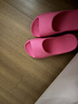 樸西靜步新款女士室內居家涼拖eva軟底浴室洗澡 安哥拉紅  39-40 曬單實(shí)拍圖
