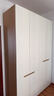 全友家居簡(jiǎn)約奶油風(fēng)加高四門(mén)衣柜臥室家用衣櫥衣服收納儲物柜一體靠墻 曬單實(shí)拍圖