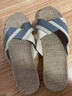 雨林霖 家居拖鞋男女亞麻拖鞋情侶款 春夏秋季室內拖鞋 地板防滑居家涼拖鞋 灰色(男鞋) 28碼(42-43) 曬單實(shí)拍圖