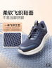 足力健中老年健步輕便軟底送爸爸休閑散步鞋2431369J藍-男 39 曬單實(shí)拍圖