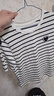 初申夏季短袖T恤女時(shí)尚百搭圓領(lǐng)愛(ài)心標條紋純棉半袖上衣S13KT1172 曬單實(shí)拍圖