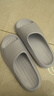 樸西男士四季抗菌室內浴室洗澡防滑居家情侶涼拖女 灰色 44-45 曬單實(shí)拍圖