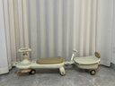 看寶貝（lookbaby）兒童扭扭車(chē)1-3歲溜溜車(chē)搖搖車(chē)寶寶扭扭車(chē)防側翻嬰兒扭扭車(chē) 云朵灰+拖斗+拉桿 曬單實(shí)拍圖