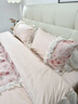 睡寐家紡法式浪漫少女心全棉四件套公主風(fēng)純棉蕾絲邊花卉被套床單床笠床品 花語(yǔ)-肉粉色 1.8m 床單款 四件套-被套200*230cm 曬單實(shí)拍圖