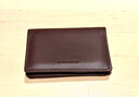 EHREMANN高檔真皮名片夾 男女 名片包商務(wù)禮品 名片盒大容量卡包 頭層牛皮 棕色 曬單實(shí)拍圖