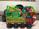 魔磁玩家（ MAGPLAYER）彩窗磁力片兒童玩具磁力積木男孩3-6歲磁性益智玩具生日禮物158件 曬單實(shí)拍圖