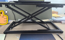 升降電腦桌工作臺電腦升降桌面工位支架臺站立式升降辦公書(shū)桌 商務(wù)黑-單層60CM【手動(dòng)七檔款】 曬單實(shí)拍圖