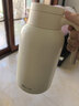 小熊（Bear）保溫壺無(wú)縫內膽316L不銹鋼家用保溫暖水壺大容量熱開(kāi)水瓶2L米黃色 曬單實(shí)拍圖