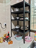 唐輯廚房多功能置物架落地多層貨架儲物架微波爐收納架五層80*40*160 曬單實(shí)拍圖