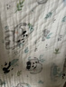 婧麒（JOYNCLEON）紗布浴巾嬰兒7A抗菌寶寶新生兒童純棉六層高密加厚洗澡包裹巾四季 熊貓樂(lè )園【六層高密 7A抗菌】 100*100cm 曬單實(shí)拍圖